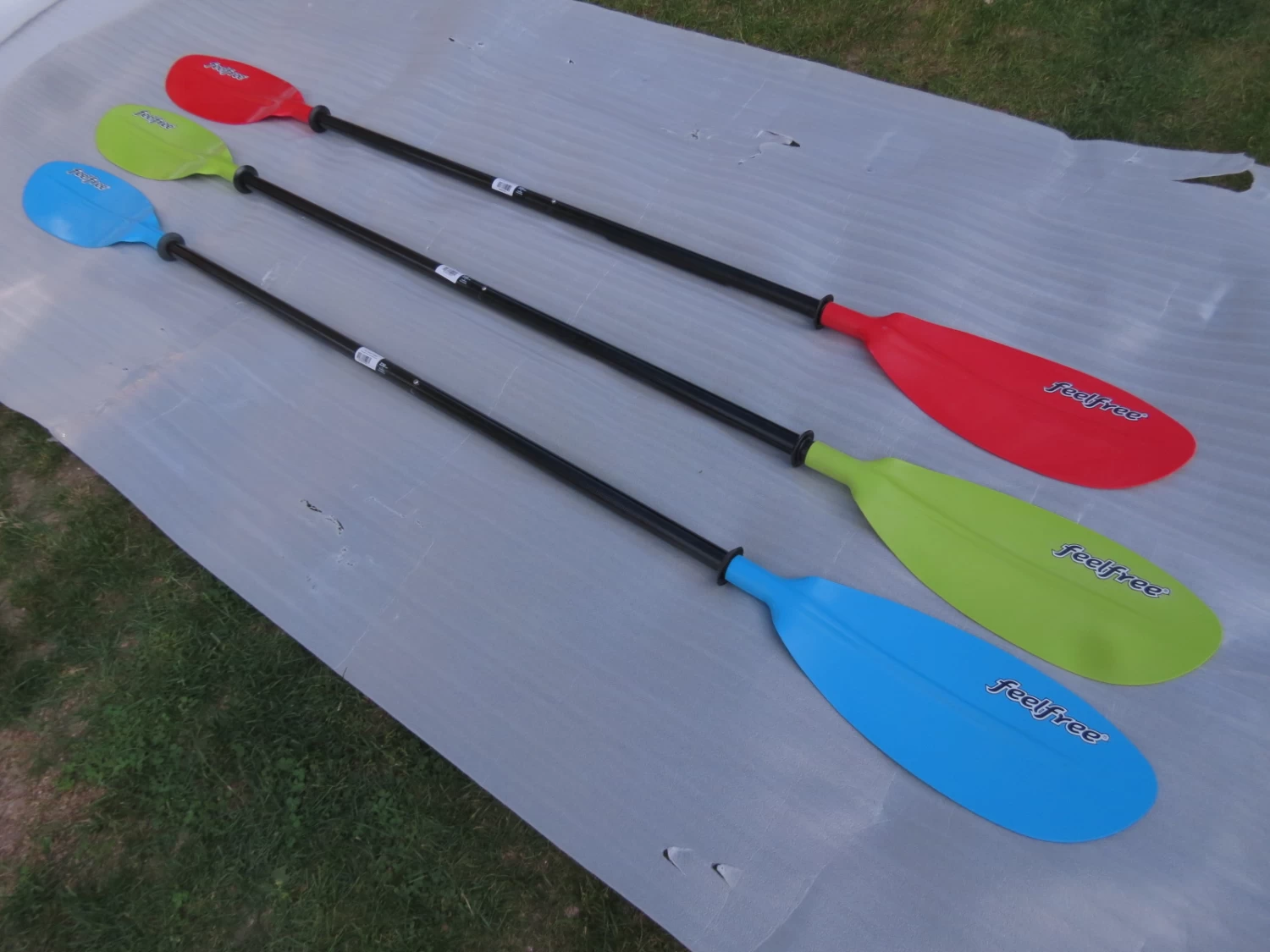 Doppelpaddel Glasfaserschaft 220 Cm Und 230 Cm- Feelfree