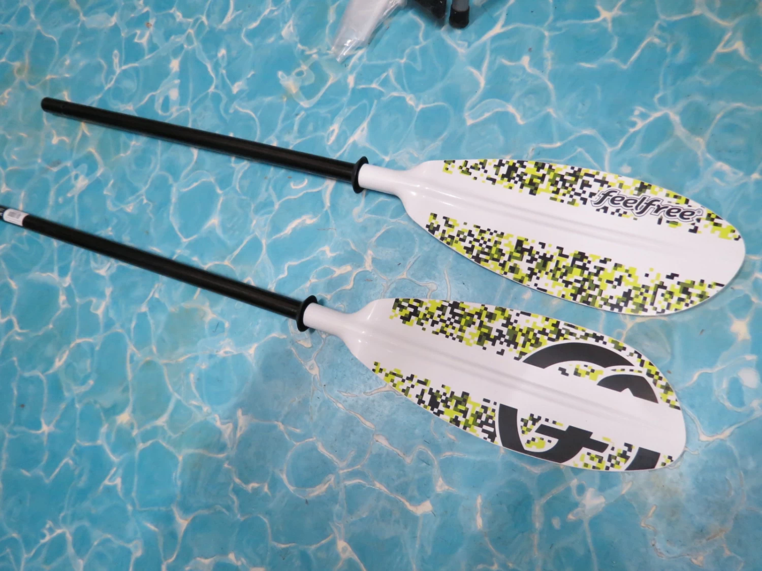 Doppelpaddel Glasschaft Lime Camo - Feelfree - Image 2