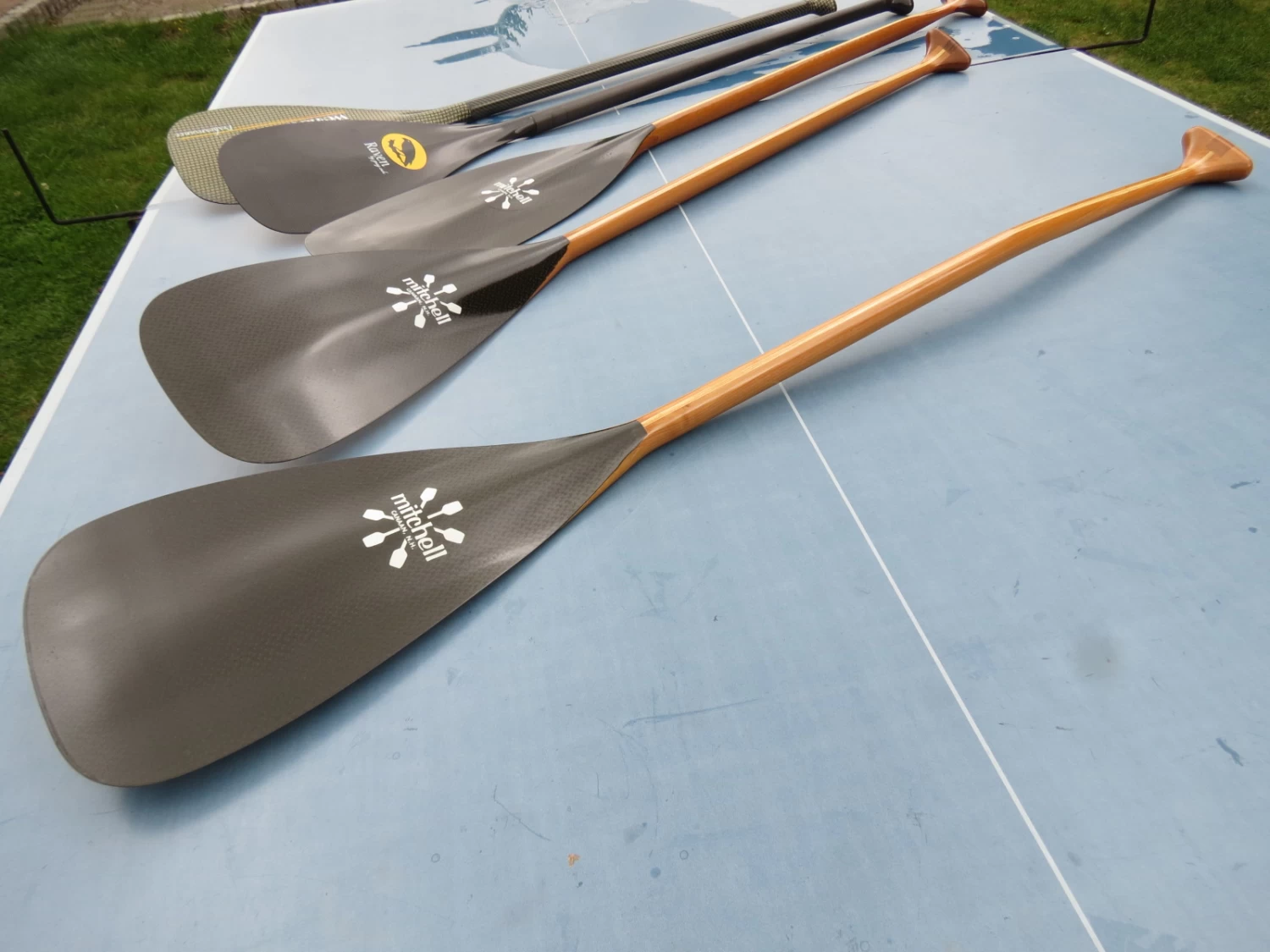 Leader Double Bent, Bentschaft Carbon-Holz Paddel - Mitchell - Image 5