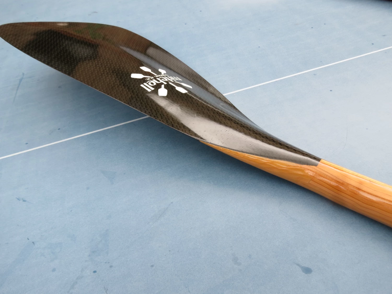 Leader Double Bent, Bentschaft Carbon-Holz Paddel - Mitchell - Image 4