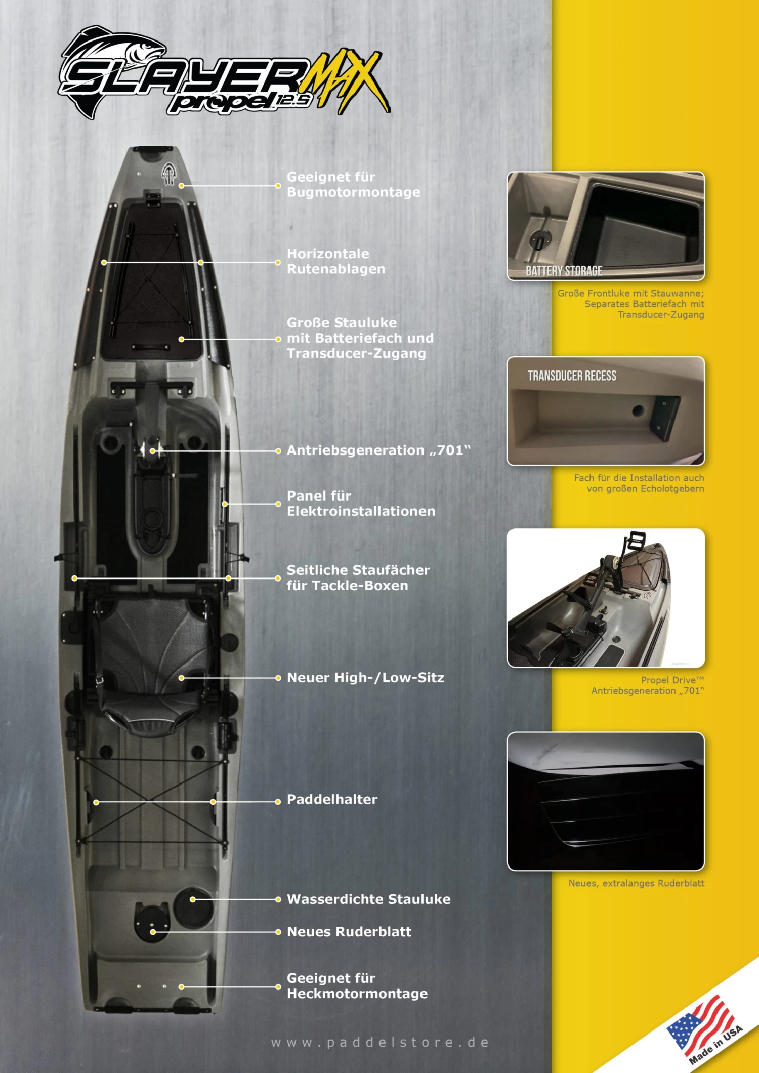 Slayer 12.5 MAX Propel "LIBERTY" - Native Watercraft - Image 13