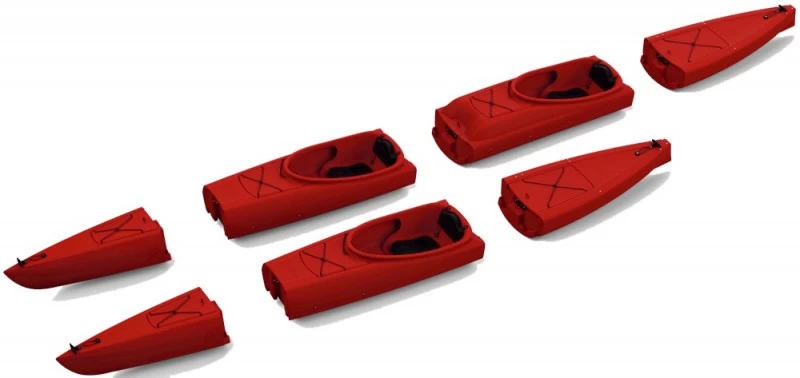 NATSEQ Tandem/Solo Modulkajak - Kayak Innovation, Made In Germany